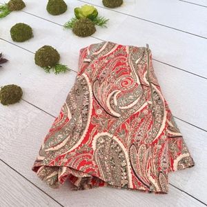 Zara High-Waisted Paisley Shorts